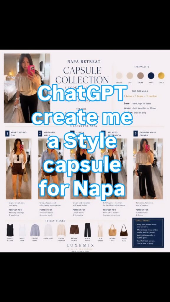 How to Style a Capsule Wardrobe Using ChatGPT / Style Capsule ChatGPT Prompt