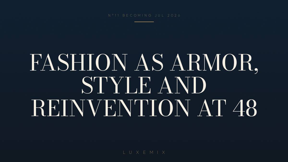 Fashion as Armor: Style and Reinvention at 48