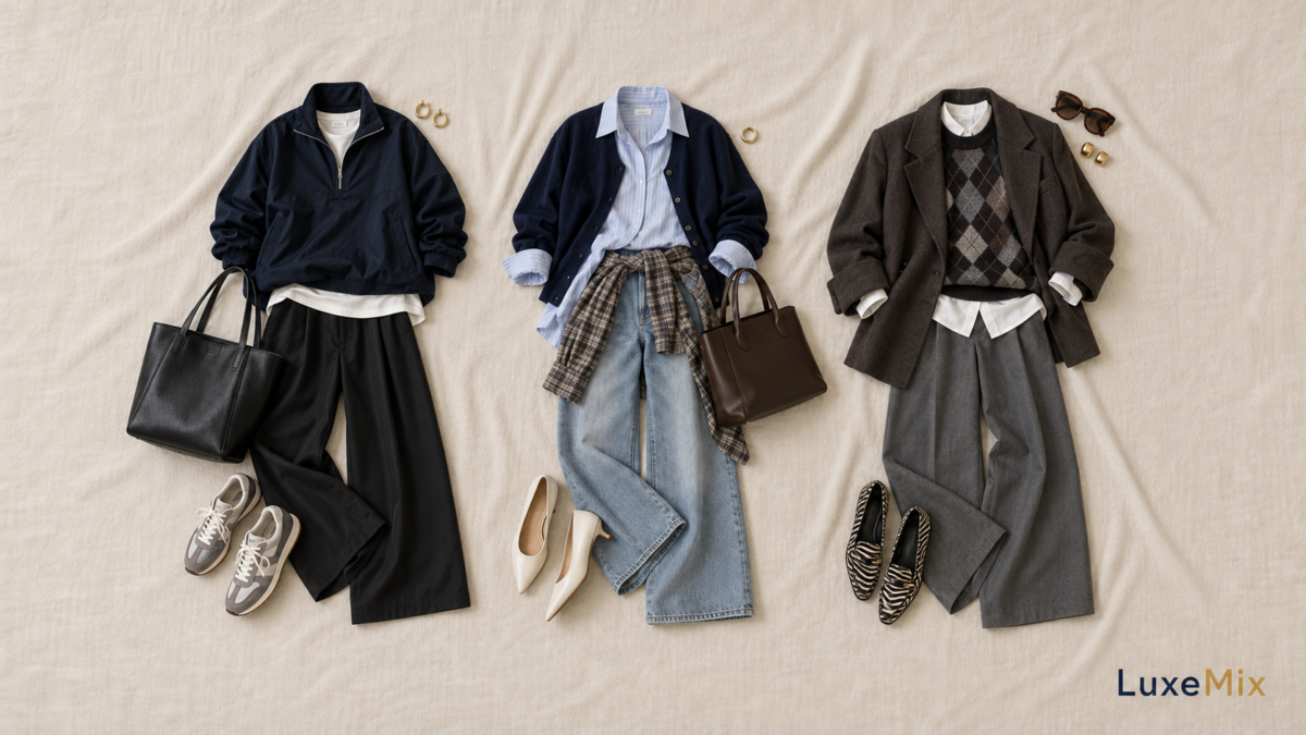 3 Comfy-Preppy Fall Outfit Ideas for Class, Carpool and Everything Between